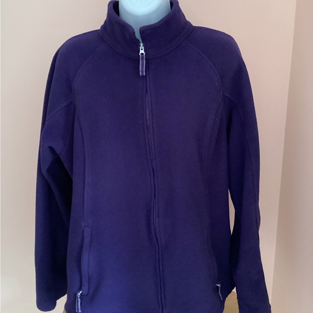 LandsEnd Purple Fleece Jacket